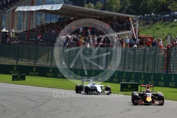 World © Octane Photographic Ltd. Red Bull Racing RB12 – Daniel Ricciardo. Sunday 28th August 2016, F1 Belgian GP Race, Spa-Francorchamps, Belgium. Digital Ref : 1692LB1D2581