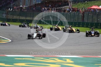 World © Octane Photographic Ltd. Sahara Force India VJM09 - Sergio Perez. Sunday 28th August 2016, F1 Belgian GP Race, Spa-Francorchamps, Belgium. Digital Ref : 1692LB1D2604