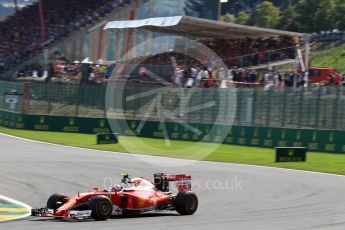 World © Octane Photographic Ltd. Scuderia Ferrari SF16-H – Kimi Raikkonen. Sunday 28th August 2016, F1 Belgian GP Race, Spa-Francorchamps, Belgium. Digital Ref : 1692LB1D2656