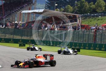 World © Octane Photographic Ltd. Red Bull Racing RB12 – Daniel Ricciardo. Sunday 28th August 2016, F1 Belgian GP Race, Spa-Francorchamps, Belgium. Digital Ref : 1692LB1D2661