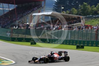 World © Octane Photographic Ltd. Scuderia Toro Rosso STR11 – Daniil Kvyat. Sunday 28th August 2016, F1 Belgian GP Race, Spa-Francorchamps, Belgium. Digital Ref : 1692LB1D2709