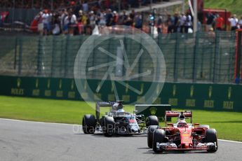 World © Octane Photographic Ltd. Scuderia Ferrari SF16-H – Kimi Raikkonen. Sunday 28th August 2016, F1 Belgian GP Race, Spa-Francorchamps, Belgium. Digital Ref : 1692LB2D4945