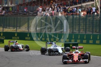World © Octane Photographic Ltd. Scuderia Ferrari SF16-H – Sebastian Vettel. Sunday 28th August 2016, F1 Belgian GP Race, Spa-Francorchamps, Belgium. Digital Ref : 1692LB2D5039