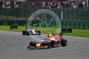 World © Octane Photographic Ltd. Red Bull Racing RB12 – Max Verstappen. Sunday 28th August 2016, F1 Belgian GP Race, Spa-Francorchamps, Belgium. Digital Ref : 1692LB2D5045