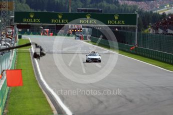 World © Octane Photographic Ltd. Race red flagged and restarted under safety car due to crash. Sunday 28th August 2016, F1 Belgian GP Race, Spa-Francorchamps, Belgium. Digital Ref : 1692LB2D5063