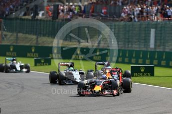 World © Octane Photographic Ltd. Red Bull Racing RB12 – Daniel Ricciardo. Sunday 28th August 2016, F1 Belgian GP Race, Spa-Francorchamps, Belgium. Digital Ref : 1692LB2D5103