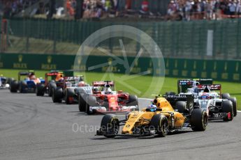 World © Octane Photographic Ltd. Renault Sport F1 Team RS16 – Jolyon Palmer. Sunday 28th August 2016, F1 Belgian GP Race, Spa-Francorchamps, Belgium. Digital Ref : 1692LB2D5127