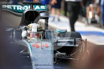 World © Octane Photographic Ltd. Mercedes AMG Petronas – Lewis Hamilton. Sunday 28th August 2016, F1 Belgian GP Race Podium, Spa-Francorchamps, Belgium. Digital Ref : 1693LB1D2749b