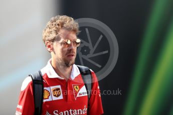 World © Octane Photographic Ltd. Scuderia Ferrari SF16-H – Sebastian Vettel. Saturday 27th August 2016, F1 Belgian GP Paddock, Spa-Francorchamps, Belgium. Digital Ref : 1686LB1D8779