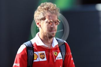 World © Octane Photographic Ltd. Scuderia Ferrari SF16-H – Sebastian Vettel. Saturday 27th August 2016, F1 Belgian GP Paddock, Spa-Francorchamps, Belgium. Digital Ref : 1686LB1D8786