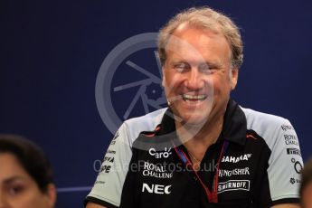 World © Octane Photographic Ltd. F1 Belgian GP FIA Personnel Press Conference, Spa-Francorchamps, Belgium. Friday 26th August 2016. Robert Fernley- Sahara Force India Deputy Team Principal. Digital Ref : 1684LB1D7818