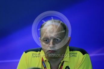 World © Octane Photographic Ltd. F1 Belgian GP FIA Personnel Press Conference, Spa-Francorchamps, Belgium. Friday 26th August 2016. Frederic Vasseur – Renault Sport F1 Team - Team Principal. Digital Ref : 1684LB1D7897