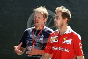 World © Octane Photographic Ltd. Scuderia Ferrari SF16-H – Sebastian Vettel. Thursday 25th August 2016, F1 Belgian GP Paddock, Spa-Francorchamps, Belgium. Digital Ref : 1677LB1D5400