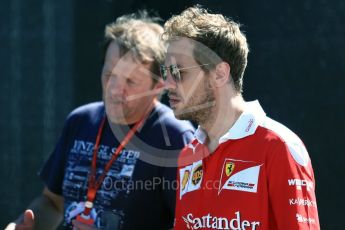 World © Octane Photographic Ltd. Scuderia Ferrari SF16-H – Sebastian Vettel. Thursday 25th August 2016, F1 Belgian GP Paddock, Spa-Francorchamps, Belgium. Digital Ref : 1677LB1D5409