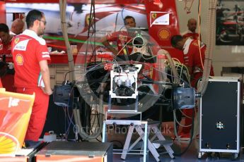 World © Octane Photographic Ltd. Scuderia Ferrari SF16-H. Thursday 25th August 2016, F1 Belgian GP Pit Lane, Spa-Francorchamps, Belgium. Digital Ref : 1677LB1D5459