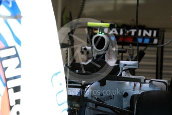 World © Octane Photographic Ltd. Williams Martini Racing, Williams Mercedes FW38 – Valtteri Bottas. Thursday 25th August 2016, F1 Belgian GP Pit Lane, Spa-Francorchamps, Belgium. Digital Ref : 1677LB1D5470