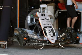 World © Octane Photographic Ltd. Sahara Force India VJM09. Thursday 25th August 2016, F1 Belgian GP Pit Lane, Spa-Francorchamps, Belgium. Digital Ref : 1677LB1D5505