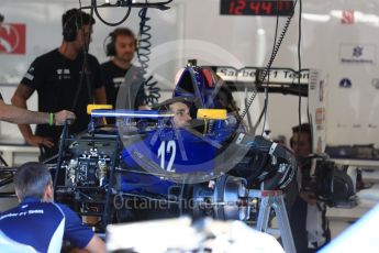 World © Octane Photographic Ltd. Sauber F1 Team C35. Thursday 25th August 2016, F1 Belgian GP Pit Lane, Spa-Francorchamps, Belgium. Digital Ref : 1677LB1D5588
