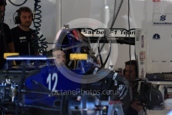World © Octane Photographic Ltd. Sauber F1 Team C35. Thursday 25th August 2016, F1 Belgian GP Pit Lane, Spa-Francorchamps, Belgium. Digital Ref : 1677LB1D5590