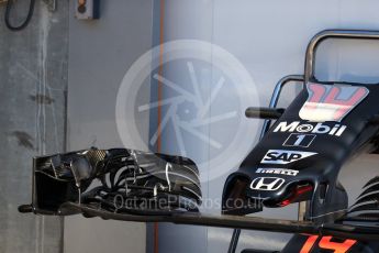 World © Octane Photographic Ltd. McLaren Honda MP4-31. Thursday 25th August 2016, F1 Belgian GP Pit Lane, Spa-Francorchamps, Belgium. Digital Ref : 1677LB1D5610
