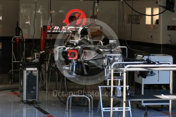 World © Octane Photographic Ltd. Haas F1 Team VF-16. Thursday 25th August 2016, F1 Belgian GP Pit Lane, Spa-Francorchamps, Belgium. Digital Ref : 1677LB1D5642
