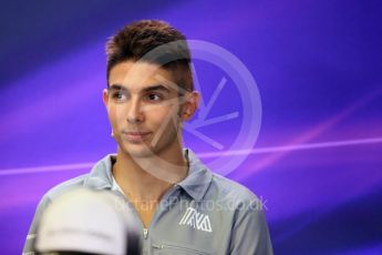 World © Octane Photographic Ltd. F1 Belgian GP FIA Drivers’ Press Conference, Spa-Francorchamps, Belgium. Thursday 25th August 2016. Manor Racing – Esteban Ocon. Digital Ref : 1678LB1D5684