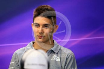 World © Octane Photographic Ltd. F1 Belgian GP FIA Drivers’ Press Conference, Spa-Francorchamps, Belgium. Thursday 25th August 2016. Manor Racing – Esteban Ocon. Digital Ref : 1678LB1D5701