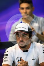 World © Octane Photographic Ltd. F1 Belgian GP FIA Drivers’ Press Conference, Spa-Francorchamps, Belgium. Thursday 25th August 2016. McLaren Honda - Fernando Alonso. Digital Ref : 1678LB1D5737