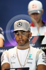 World © Octane Photographic Ltd. F1 Belgian GP FIA Drivers’ Press Conference, Spa-Francorchamps, Belgium. Thursday 25th August 2016. Mercedes AMG Petronas – Lewis Hamilton. Digital Ref : 1678LB1D5738