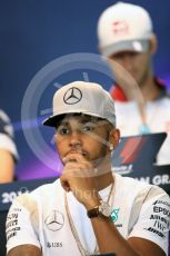 World © Octane Photographic Ltd. F1 Belgian GP FIA Drivers’ Press Conference, Spa-Francorchamps, Belgium. Thursday 25th August 2016. Mercedes AMG Petronas – Lewis Hamilton. Digital Ref : 1678LB1D5741