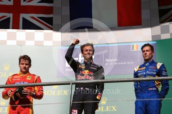 World © Octane Photographic Ltd. Prema Racing - GP2/11 – Pierre Gasly, Racing Engineering - GP2/11 – Jordan King and DAMS - GP2/11 – Alex Lynn. Saturday 27th August 2016, GP2 Race 1, Spa-Francorchamps, Belgium. Digital Ref : 1682LB1D0793