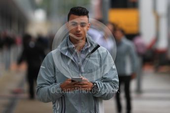 World © Octane Photographic Ltd. Manor Racing MRT05 - Pascal Wehrlein. Sunday 10th July 2016, F1 British GP Drivers Parade, Silverstone, UK. Digital Ref :