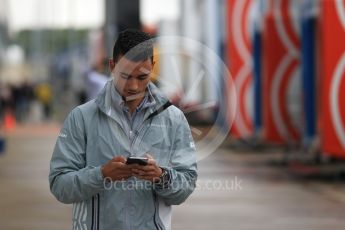World © Octane Photographic Ltd. Manor Racing MRT05 - Pascal Wehrlein. Sunday 10th July 2016, F1 British GP Drivers Parade, Silverstone, UK. Digital Ref :
