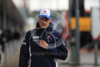 World © Octane Photographic Ltd. Sauber F1 Team C35 – Marcus Ericsson. Sunday 10th July 2016, F1 British GP Drivers Parade, Silverstone, UK. Digital Ref :