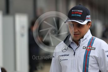 World © Octane Photographic Ltd. Williams Martini Racing, Williams Mercedes FW38 – Felipe Massa. Sunday 10th July 2016, F1 British GP Drivers Parade, Silverstone, UK. Digital Ref :