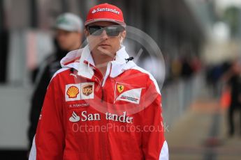 World © Octane Photographic Ltd. Scuderia Ferrari SF16-H – Kimi Raikkonen. Sunday 10th July 2016, F1 British GP Drivers Parade, Silverstone, UK. Digital Ref :