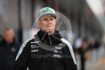 World © Octane Photographic Ltd. Sahara Force India VJM09 - Nico Hulkenberg. Sunday 10th July 2016, F1 British GP Drivers Parade, Silverstone, UK. Digital Ref :