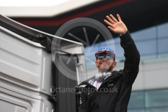 World © Octane Photographic Ltd. Mercedes AMG Petronas W07 Hybrid – Lewis Hamilton. Sunday 10th July 2016, F1 British GP Drivers Parade, Silverstone, UK. Digital Ref :
