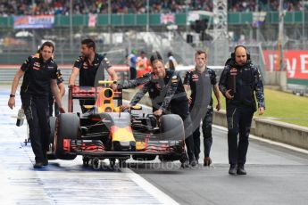 World © Octane Photographic Ltd. Red Bull Racing RB12 – Max Verstappen. Saturday 9th July 2016, F1 British GP Practice 3, Silverstone, UK. Digital Ref : 1625LB1D2878