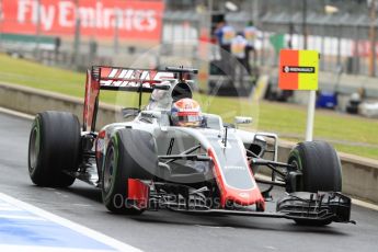 World © Octane Photographic Ltd. Haas F1 Team VF-16 – Romain Grosjean. Saturday 9th July 2016, F1 British GP Practice 3, Silverstone, UK. Digital Ref : 1625LB1D3087