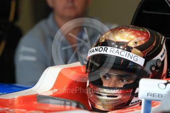 World © Octane Photographic Ltd. Manor Racing MRT05 - Pascal Wehrlein. Saturday 9th July 2016, F1 British GP Practice 3, Silverstone, UK. Digital Ref : 1625LB1D3202