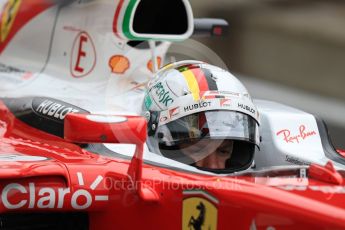 World © Octane Photographic Ltd. Scuderia Ferrari SF16-H – Sebastian Vettel. Saturday 9th July 2016, F1 British GP Practice 3, Silverstone, UK. Digital Ref : 1625LB1D3329