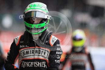 World © Octane Photographic Ltd. Sahara Force India VJM09 - Nico Hulkenberg. Saturday 9th July 2016, F1 British GP Practice 3, Silverstone, UK. Digital Ref : 1625LB1D3549