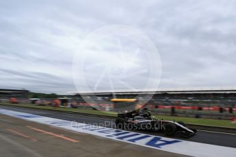 World © Octane Photographic Ltd. Sahara Force India VJM09 - Sergio Perez. Saturday 9th July 2016, F1 British GP Practice 3, Silverstone, UK. Digital Ref : 1625LB1D8297