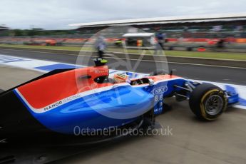 World © Octane Photographic Ltd. Manor Racing MRT05 – Rio Haryanto. Saturday 9th July 2016, F1 British GP Practice 3, Silverstone, UK. Digital Ref : 1625LB1D8316