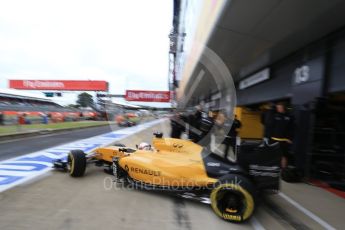 World © Octane Photographic Ltd. Renault Sport F1 Team RS16 - Kevin Magnussen. Saturday 9th July 2016, F1 British GP Practice 3, Silverstone, UK. Digital Ref : 1625LB1D8342