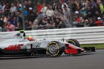 World © Octane Photographic Ltd. Haas F1 Team VF-16 - Esteban Gutierrez. Saturday 9th July 2016, F1 British GP Qualifying, Silverstone, UK. Digital Ref : 1626LB1D3661