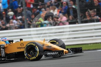 World © Octane Photographic Ltd. Renault Sport F1 Team RS16 – Jolyon Palmer. Saturday 9th July 2016, F1 British GP Qualifying, Silverstone, UK. Digital Ref : 1626LB1D3686