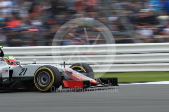 World © Octane Photographic Ltd. Haas F1 Team VF-16 - Esteban Gutierrez. Saturday 9th July 2016, F1 British GP Qualifying, Silverstone, UK. Digital Ref : 1626LB1D3726