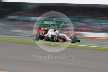 World © Octane Photographic Ltd. Haas F1 Team VF-16 - Esteban Gutierrez. Saturday 9th July 2016, F1 British GP Qualifying, Silverstone, UK. Digital Ref : 1626LB1D3841